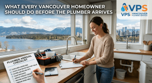 Your five-minute checklist before plumber arrives